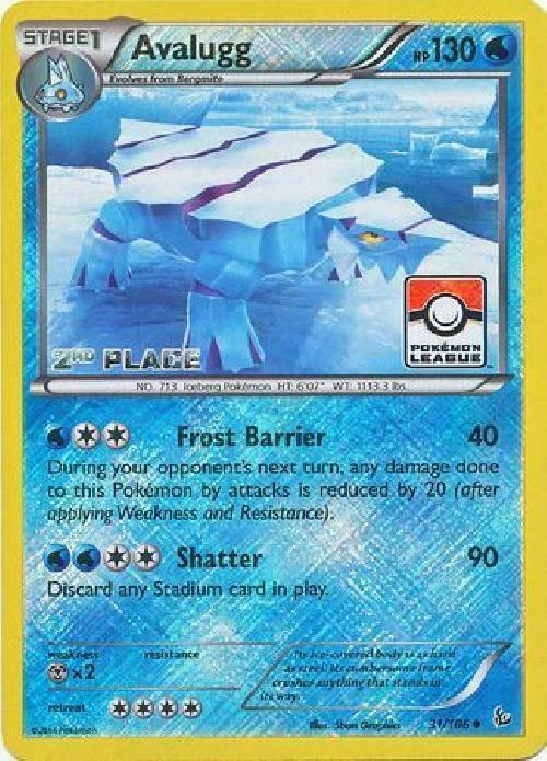 Avalugg - 31/106 (Pokemon League) [2nd Place] 031/106 card from League & Championship Cards