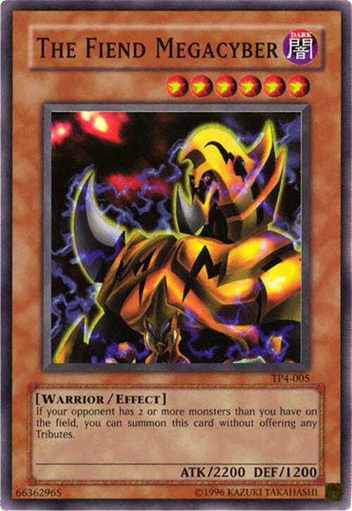The Fiend Megacyber TP4-005 card from Tournament Pack 4