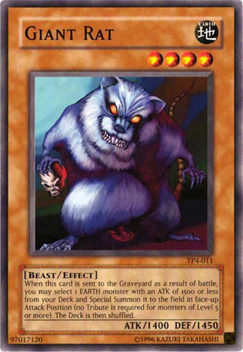 Giant Rat TP4-011 card from Tournament Pack 4