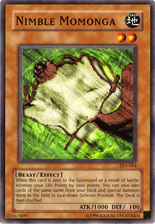 Nimble Momonga TP4-014 card from Tournament Pack 4