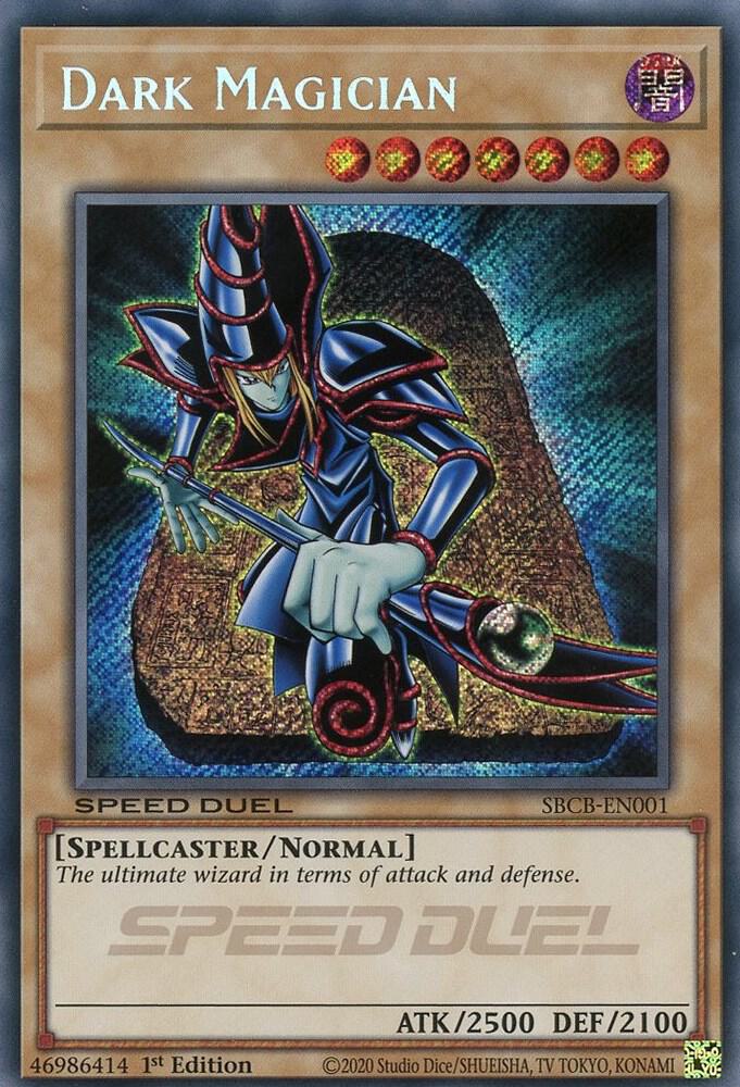 Dark Magician (Secret) SBCB-EN001 card from Speed Duel: Battle City Box