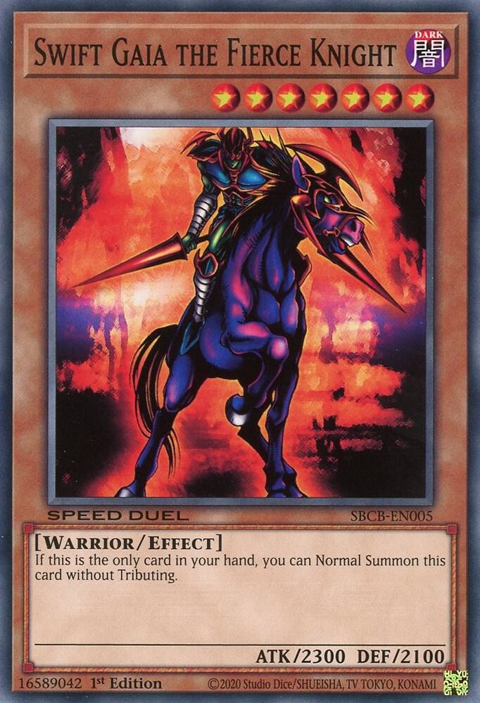 Swift Gaia the Fierce Knight SBCB-EN005 card from Speed Duel: Battle City Box