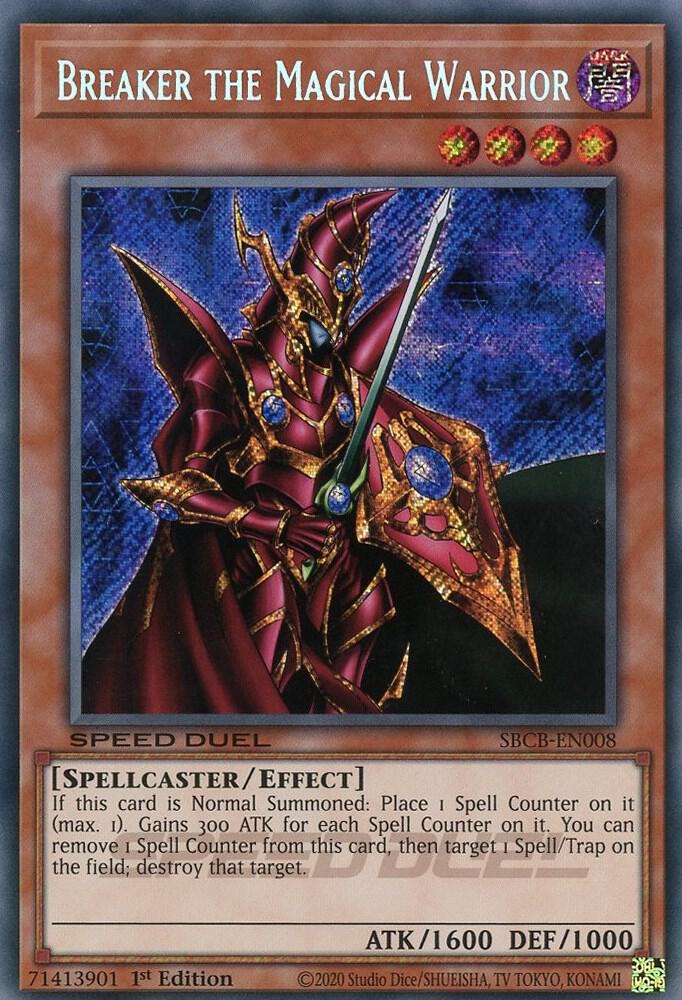 Breaker the Magical Warrior (Secret) SBCB-EN008 card from Speed Duel: Battle City Box