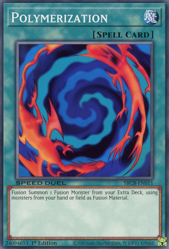 Polymerization SBCB-EN011 card from Speed Duel: Battle City Box
