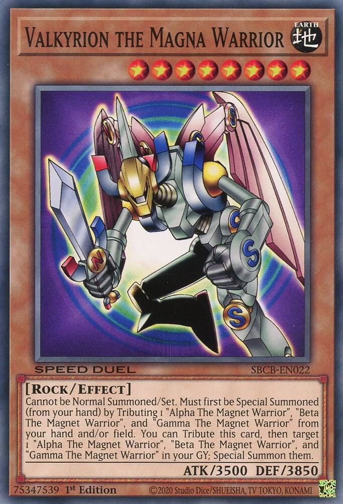 Valkyrion the Magna Warrior SBCB-EN022 card from Speed Duel: Battle City Box