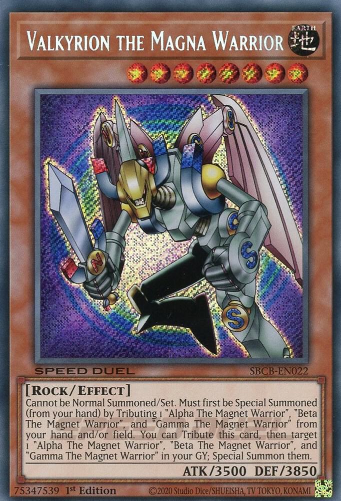 Valkyrion the Magna Warrior (Secret) SBCB-EN022 card from Speed Duel: Battle City Box