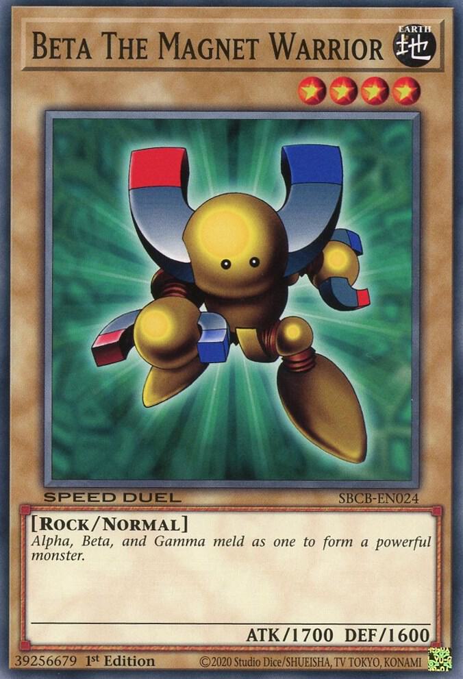Beta The Magnet Warrior SBCB-EN024 card from Speed Duel: Battle City Box
