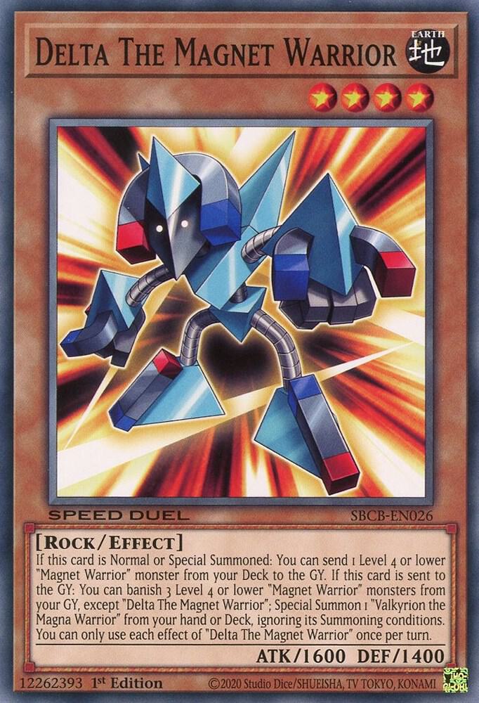Delta The Magnet Warrior SBCB-EN026 card from Speed Duel: Battle City Box