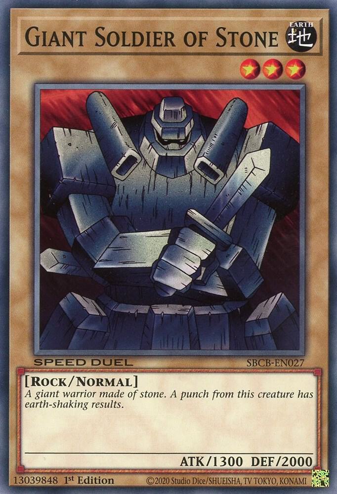 Giant Soldier of Stone SBCB-EN027 card from Speed Duel: Battle City Box