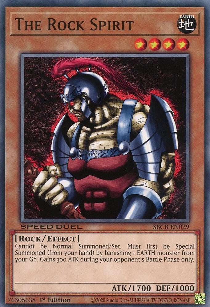 The Rock Spirit SBCB-EN029 card from Speed Duel: Battle City Box