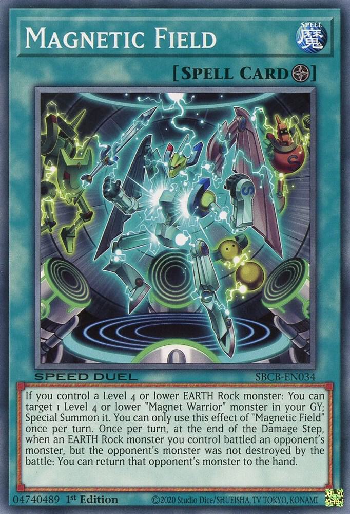 Magnetic Field SBCB-EN034 card from Speed Duel: Battle City Box