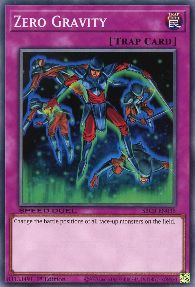 Zero Gravity SBCB-EN035 card from Speed Duel: Battle City Box