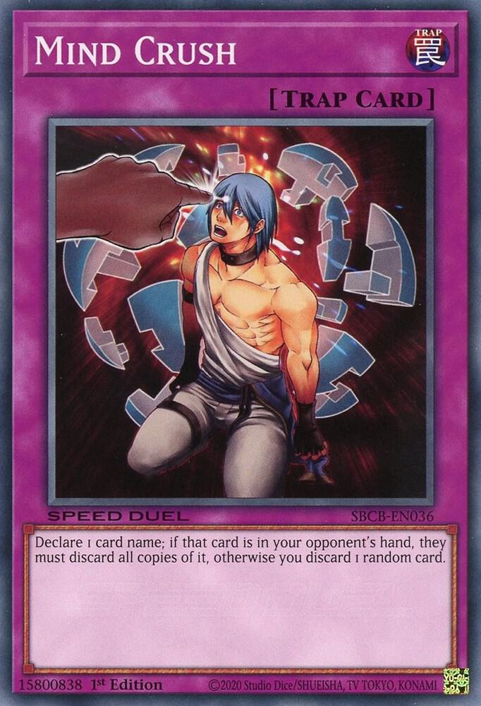 Mind Crush SBCB-EN036 card from Speed Duel: Battle City Box