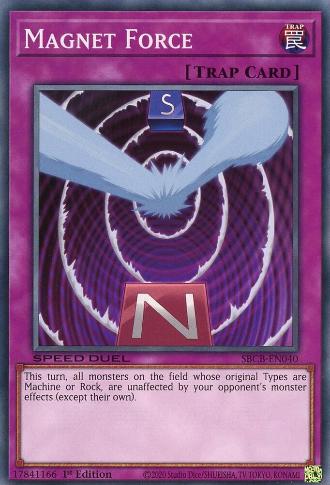 Magnet Force SBCB-EN040 card from Speed Duel: Battle City Box