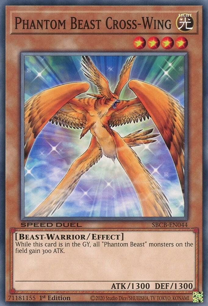 Phantom Beast Cross-Wing SBCB-EN044 card from Speed Duel: Battle City Box