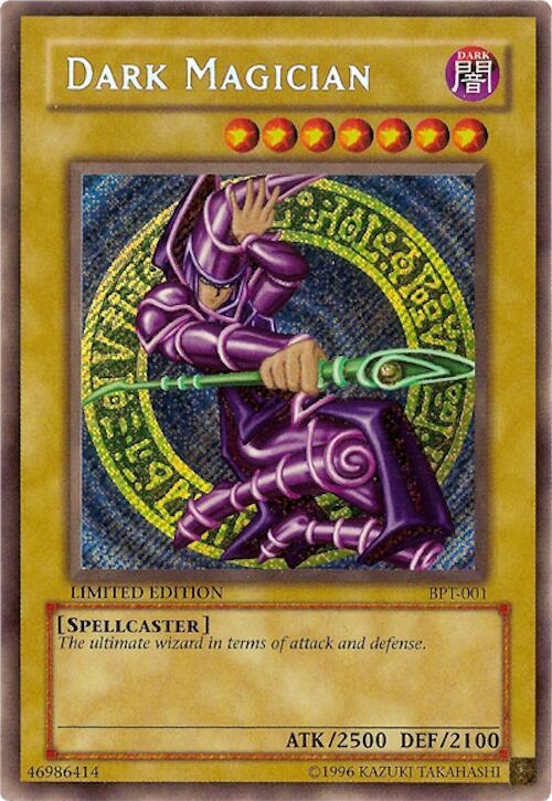 Dark Magician BPT-001 card from 2002 Collectors Tin