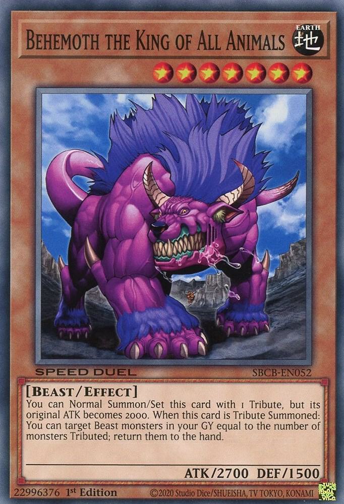Behemoth the King of All Animals SBCB-EN052 card from Speed Duel: Battle City Box