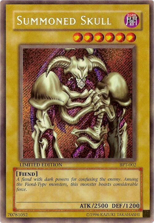 Summoned Skull BPT-002 card from 2002 Collectors Tin
