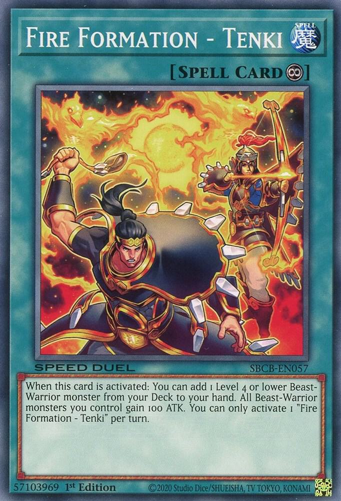 Fire Formation - Tenki SBCB-EN057 card from Speed Duel: Battle City Box