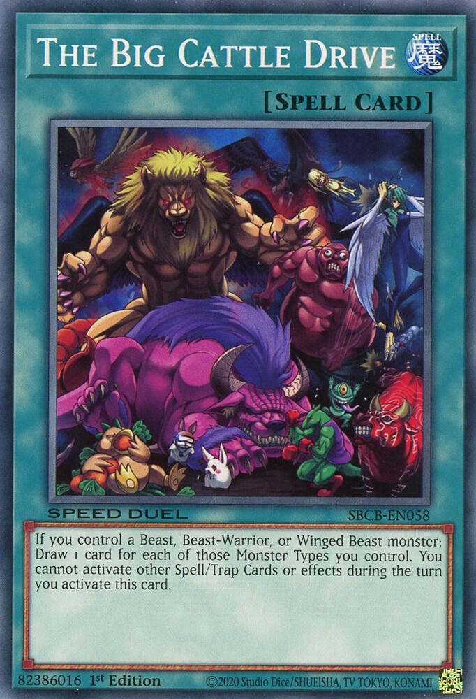 The Big Cattle Drive SBCB-EN058 card from Speed Duel: Battle City Box