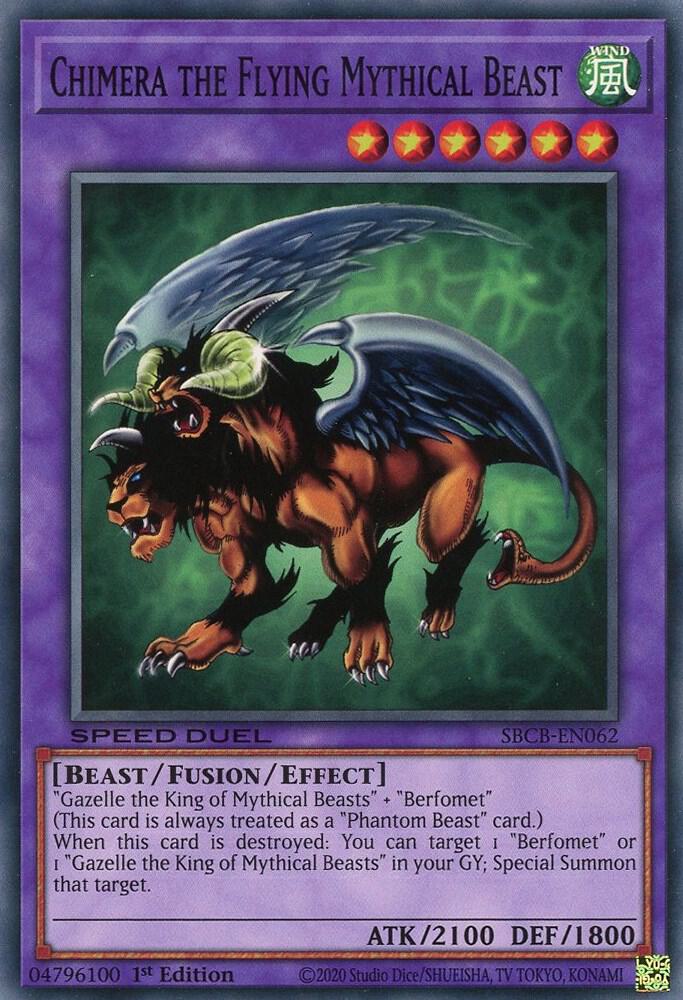 Chimera the Flying Mythical Beast SBCB-EN062 card from Speed Duel: Battle City Box