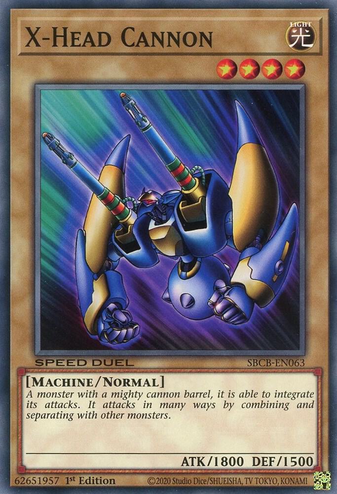 X-Head Cannon SBCB-EN063 card from Speed Duel: Battle City Box