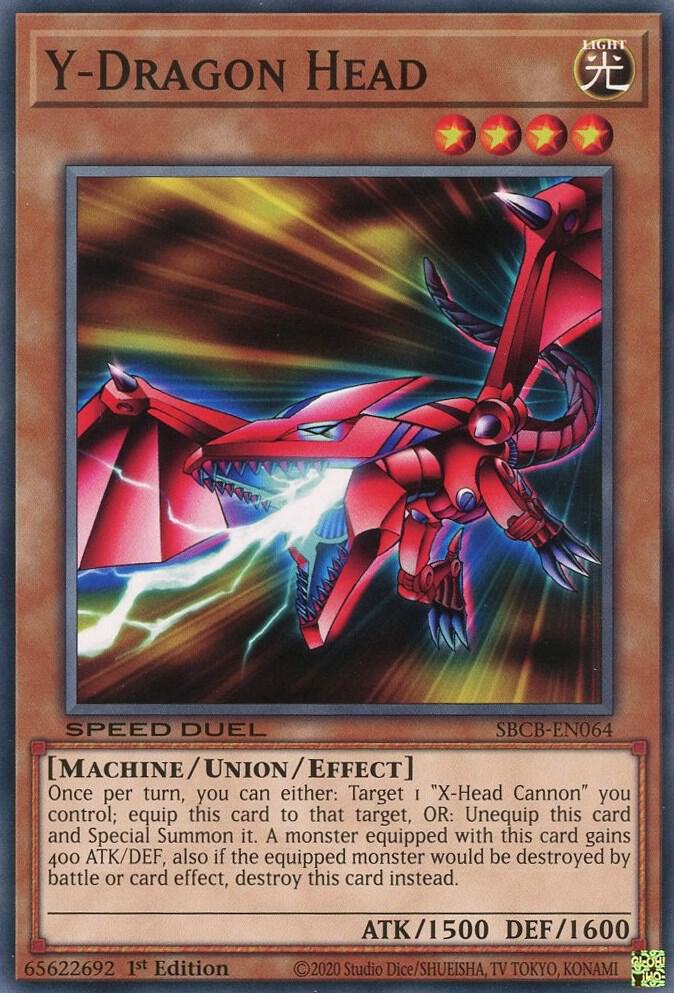 Y-Dragon Head SBCB-EN064 card from Speed Duel: Battle City Box