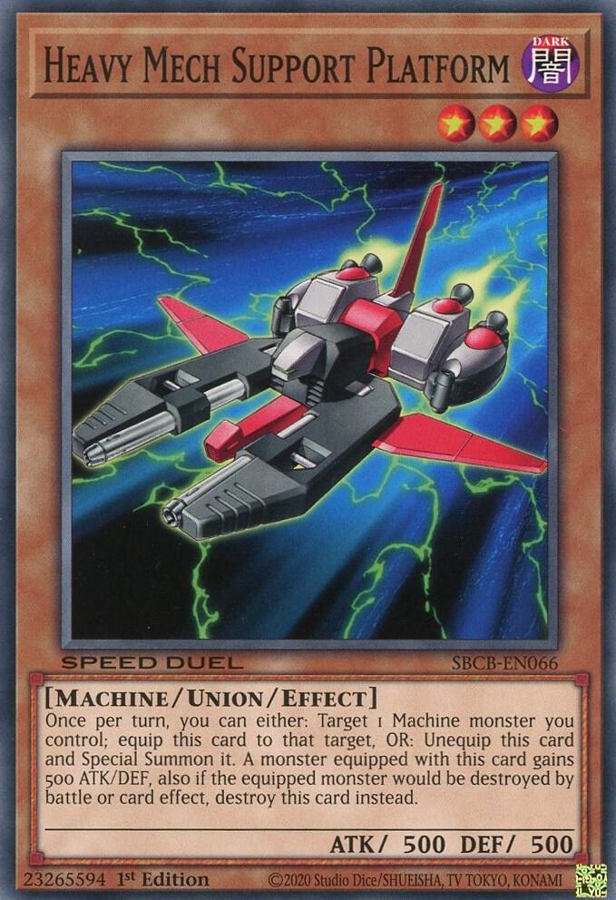 Heavy Mech Support Platform SBCB-EN066 card from Speed Duel: Battle City Box