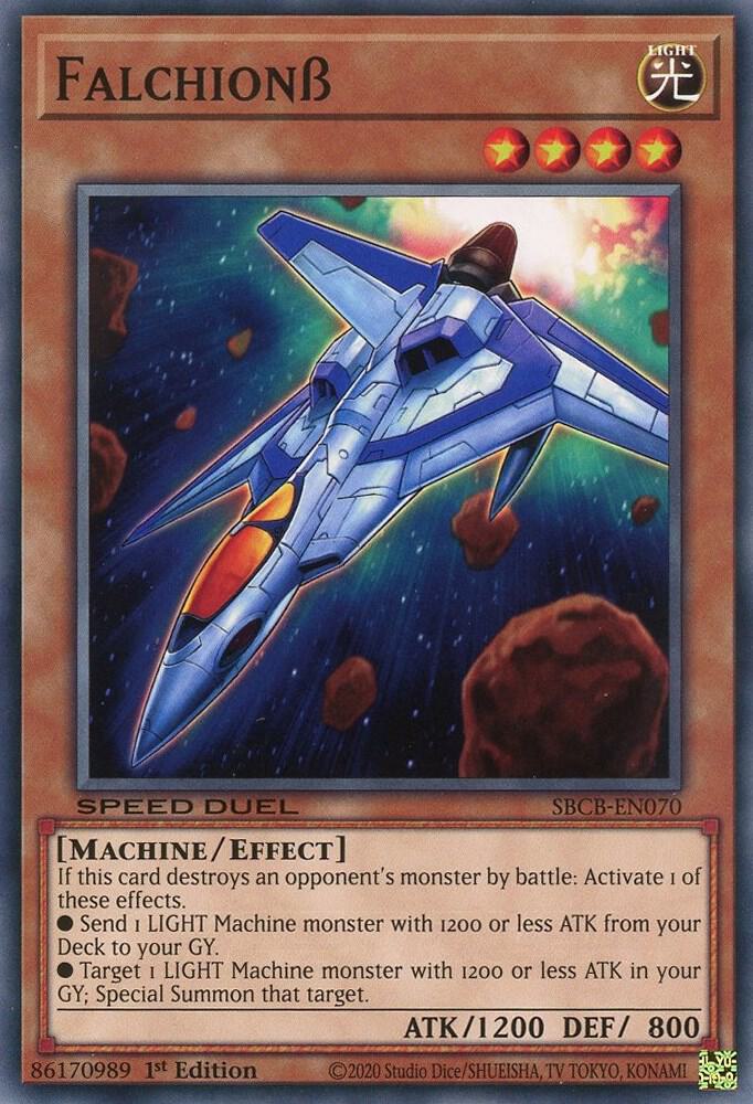 Falchion Beta SBCB-EN070 card from Speed Duel: Battle City Box