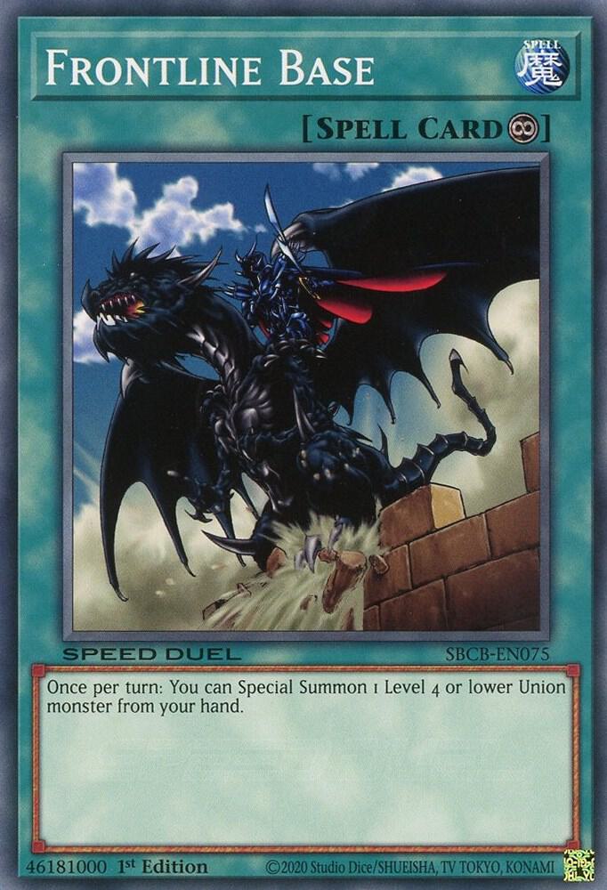 Frontline Base SBCB-EN075 card from Speed Duel: Battle City Box
