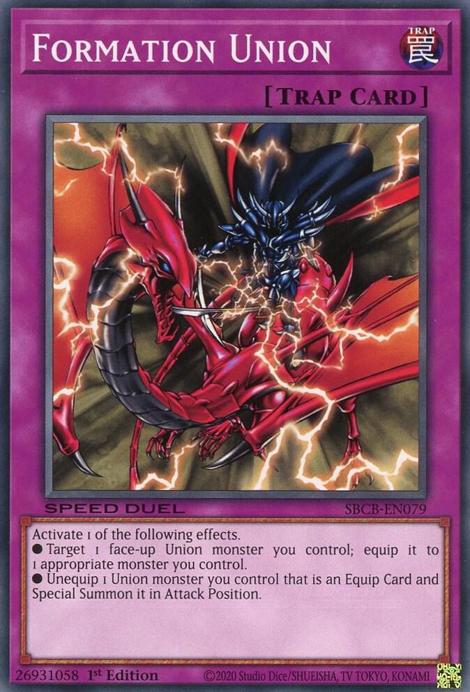 Formation Union SBCB-EN079 card from Speed Duel: Battle City Box