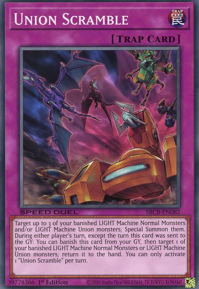 Union Scramble SBCB-EN082 card from Speed Duel: Battle City Box