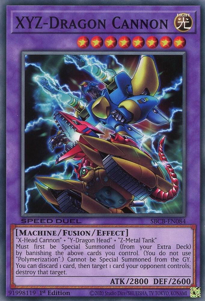 XYZ-Dragon Cannon SBCB-EN084 card from Speed Duel: Battle City Box