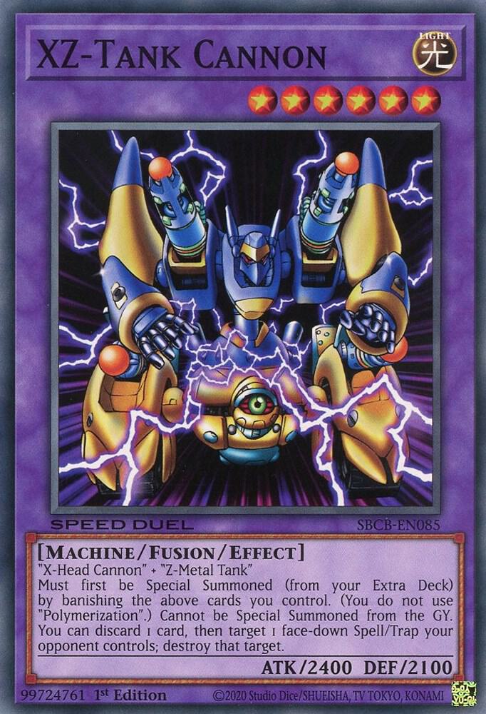 XZ-Tank Cannon SBCB-EN085 card from Speed Duel: Battle City Box