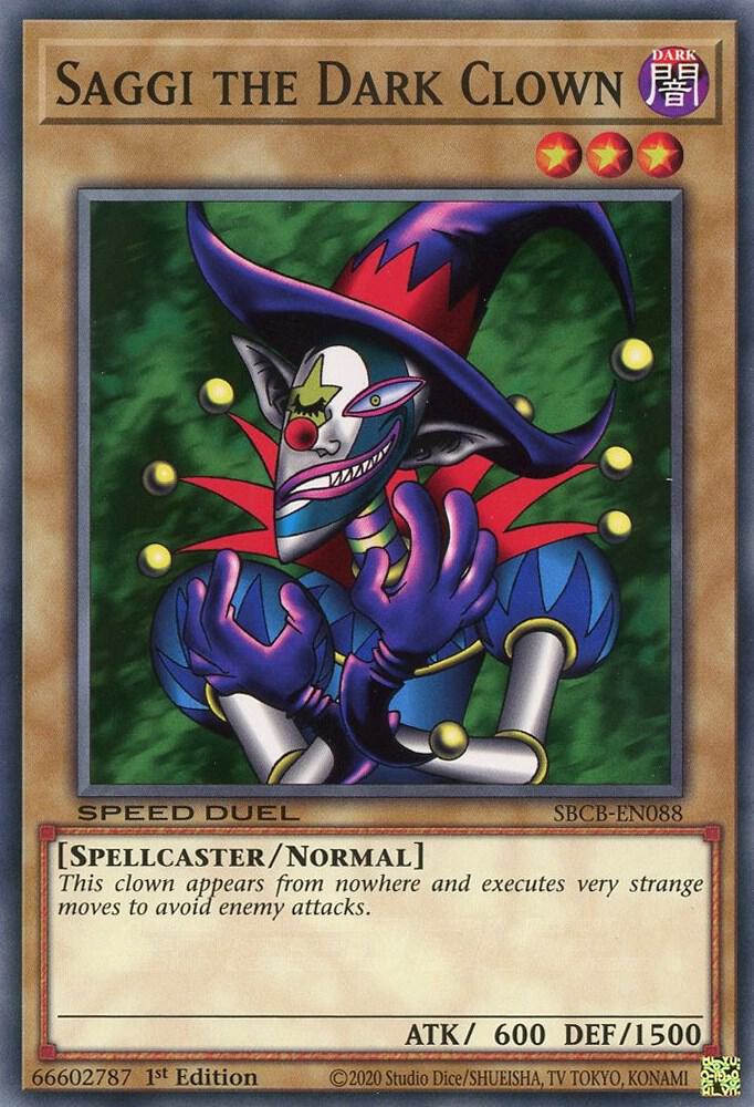 Saggi the Dark Clown SBCB-EN088 card from Speed Duel: Battle City Box