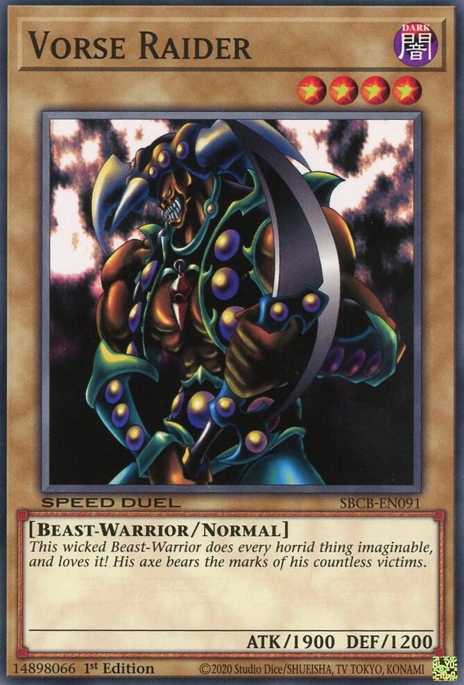Vorse Raider SBCB-EN091 card from Speed Duel: Battle City Box