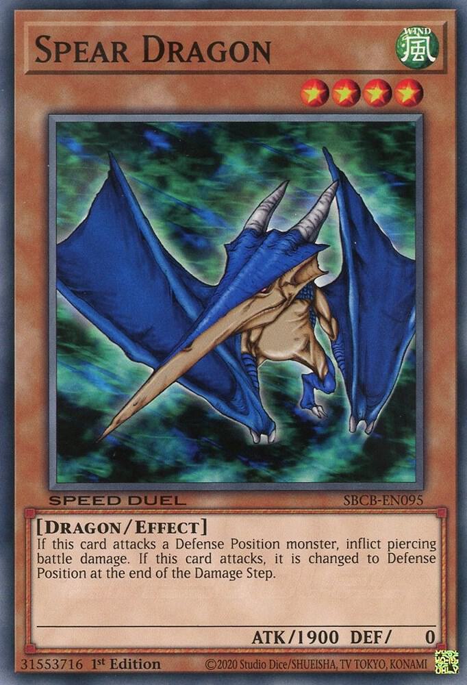 Spear Dragon SBCB-EN095 card from Speed Duel: Battle City Box