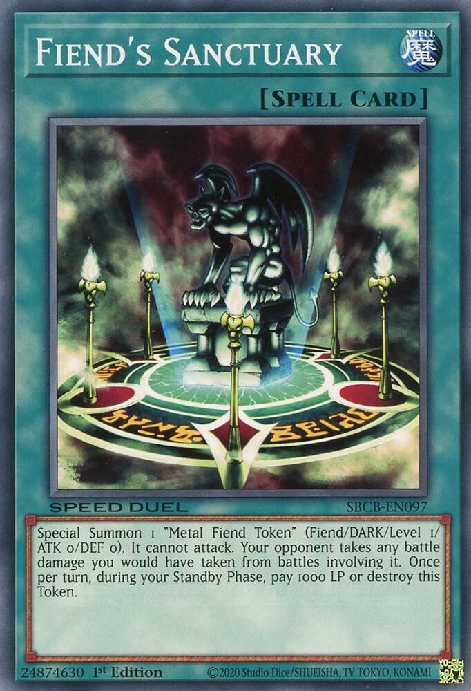 Fiend's Sanctuary SBCB-EN097 card from Speed Duel: Battle City Box