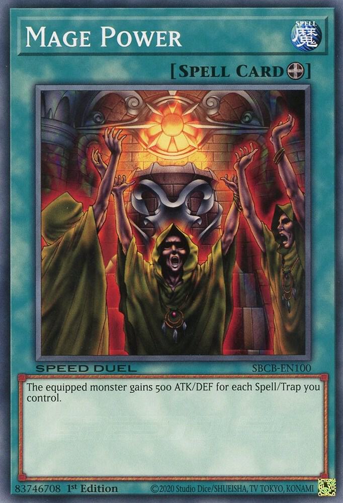 Mage Power SBCB-EN100 card from Speed Duel: Battle City Box