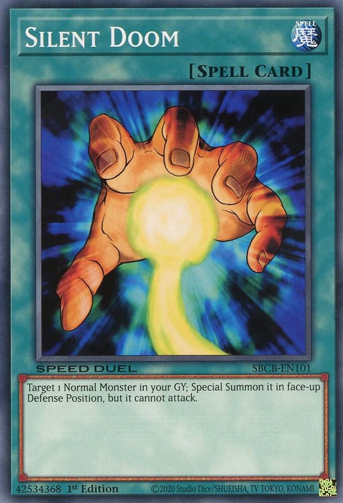 Silent Doom SBCB-EN101 card from Speed Duel: Battle City Box