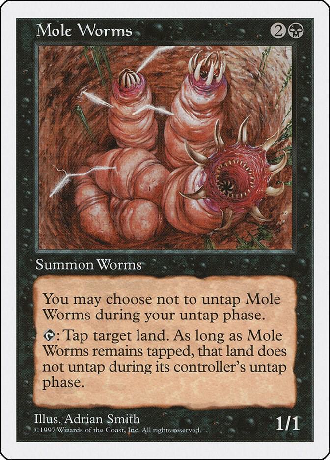 Mole Worms card from Fifth Edition
