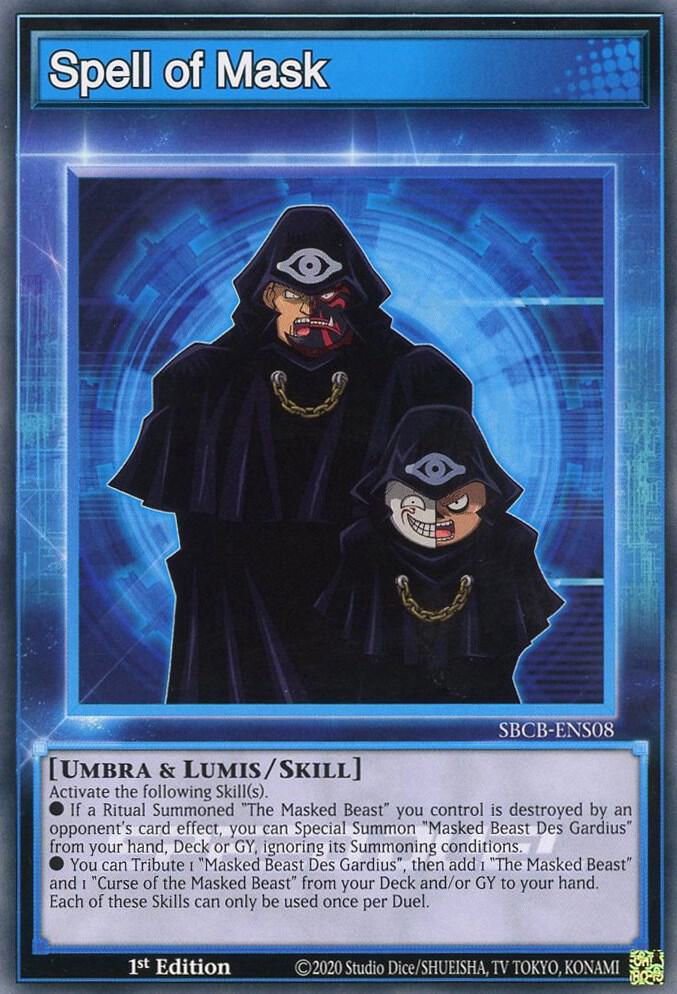 Spell of Mask SBCB-ENS08 card from Speed Duel: Battle City Box