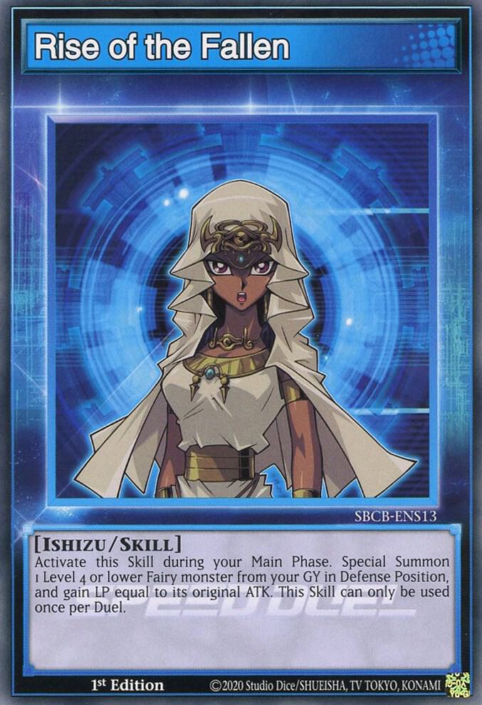 Rise of the Fallen SBCB-ENS13 card from Speed Duel: Battle City Box