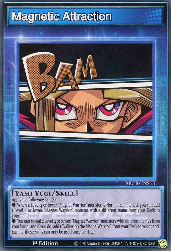 Magnetic Attraction SBCB-ENS15 card from Speed Duel: Battle City Box