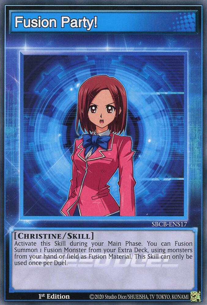 Fusion Party! SBCB-ENS17 card from Speed Duel: Battle City Box