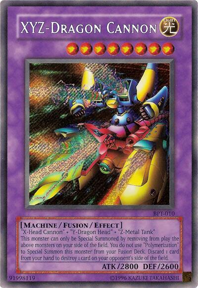 XYZ-Dragon Cannon BPT-010 card from 2003 Collectors Tin