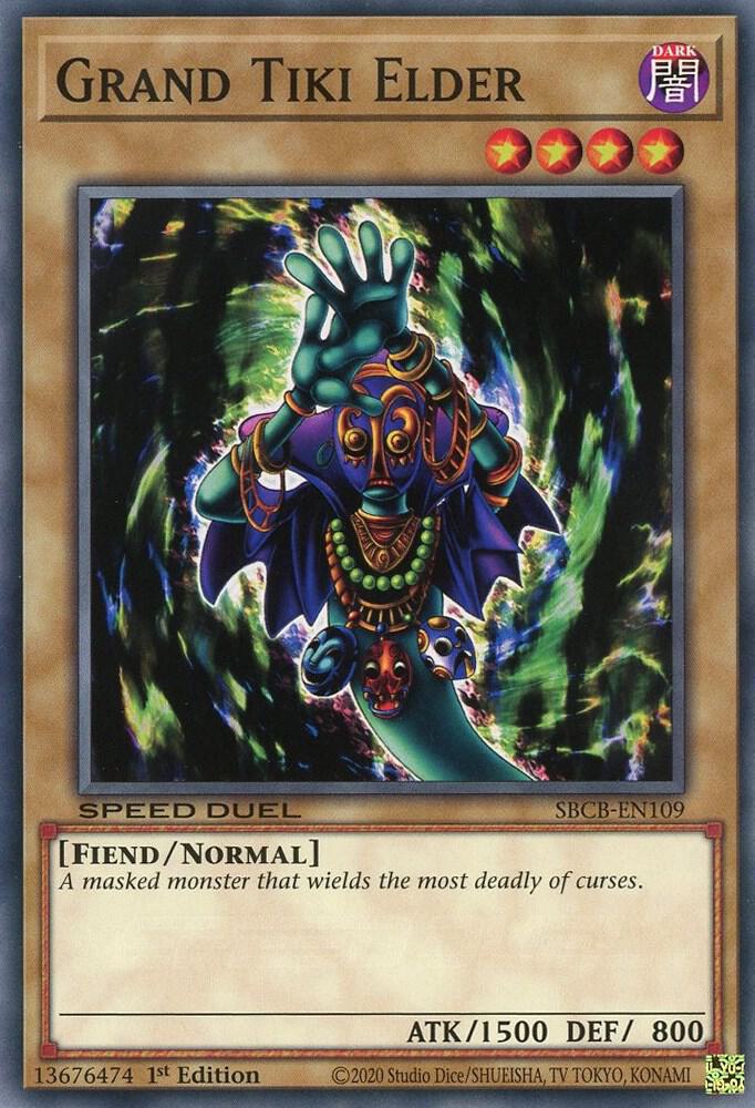 Grand Tiki Elder SBCB-EN109 card from Speed Duel: Battle City Box
