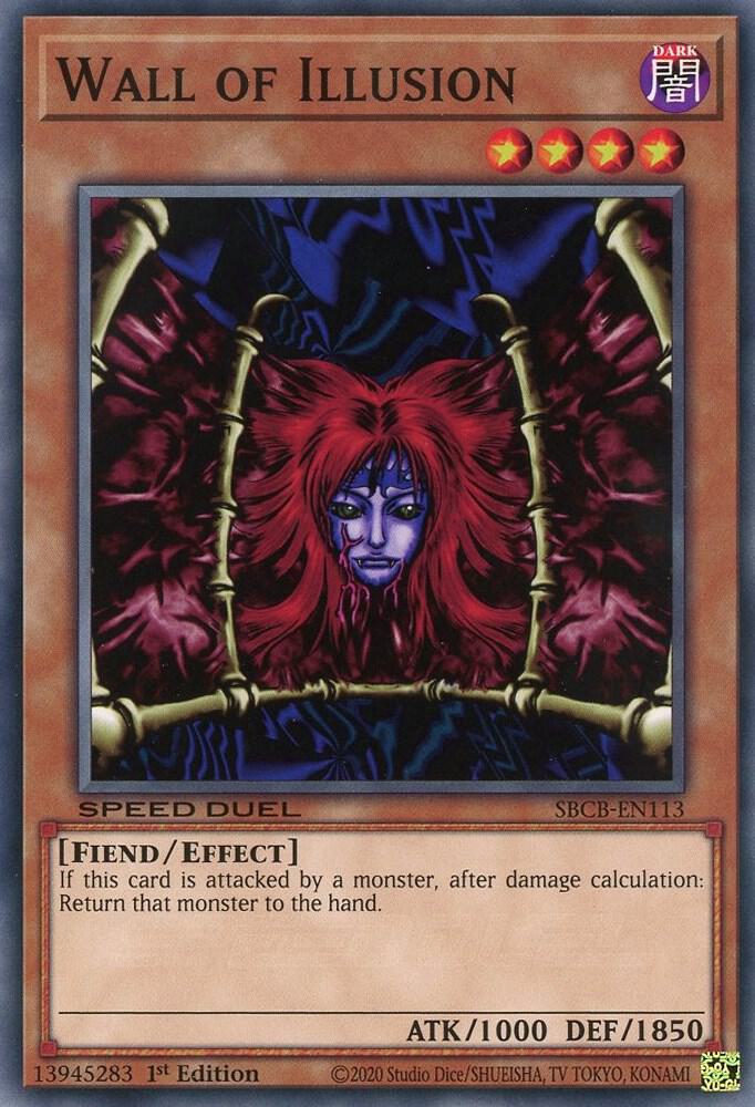 Wall of Illusion SBCB-EN113 card from Speed Duel: Battle City Box