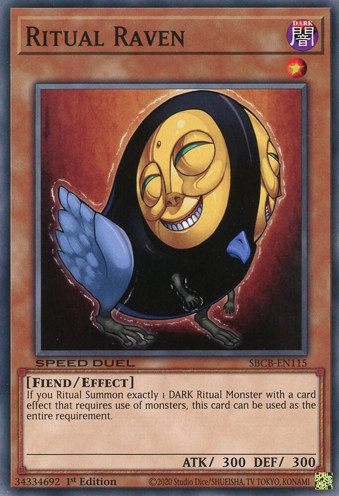 Ritual Raven SBCB-EN115 card from Speed Duel: Battle City Box