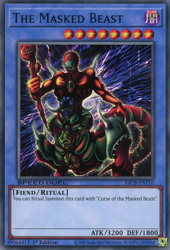 The Masked Beast SBCB-EN116 card from Speed Duel: Battle City Box